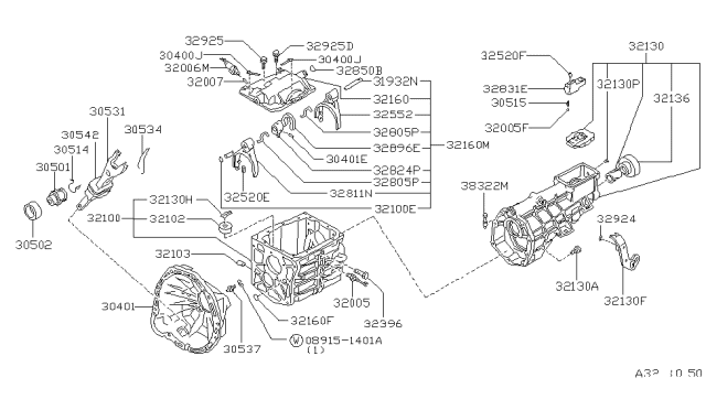 Nissan OEM Rear Transmission Seal 32136-U0100