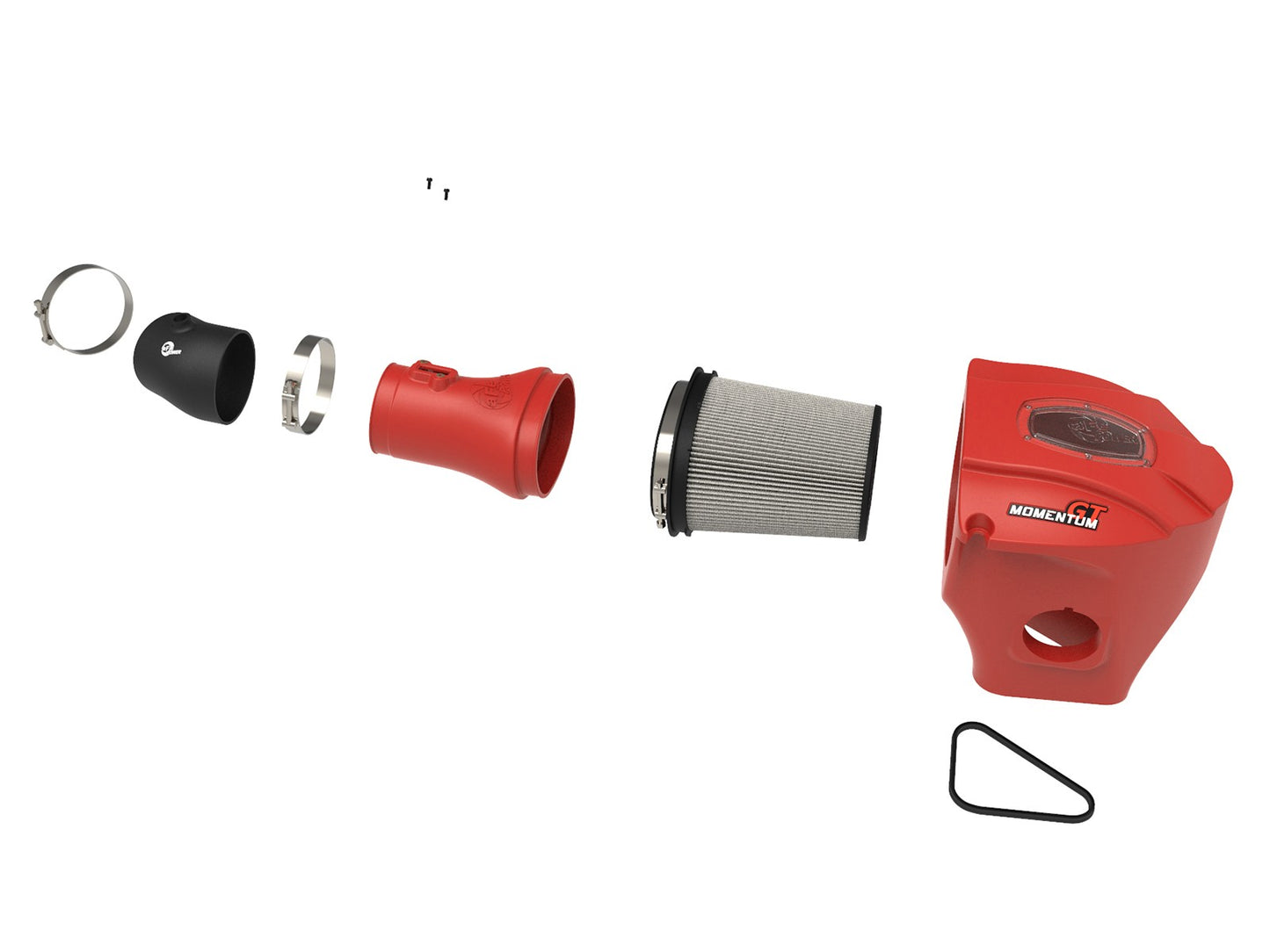 aFe Momentum GT Cold Air Intake System in Raising Hell Red 15-16 Dodge Charger/Challenger Hellcat