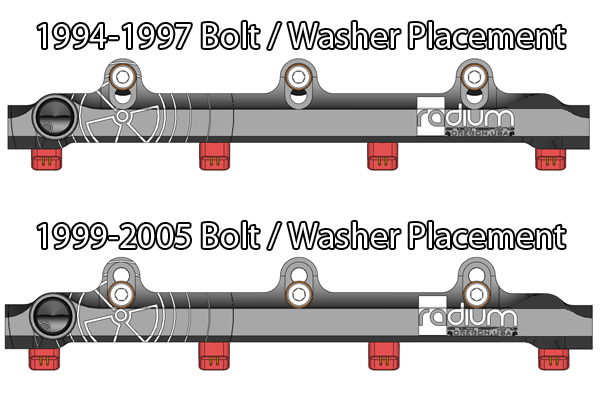 Radium Fuel Rail, Mazda 1.8L BP Miata