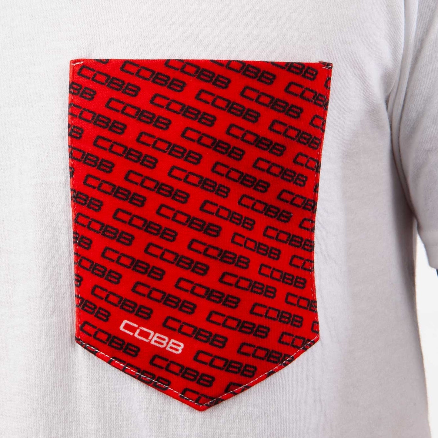 COBB Tuning Logo White Pocket T-Shirt-Small