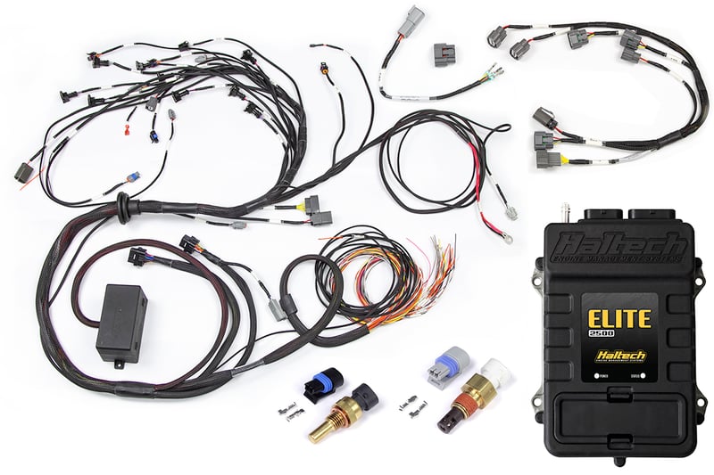 Haltech RB Twin CAM Elite 2500 ECU, Main Harness, CAS Breakout, Series 2 Coil Harness