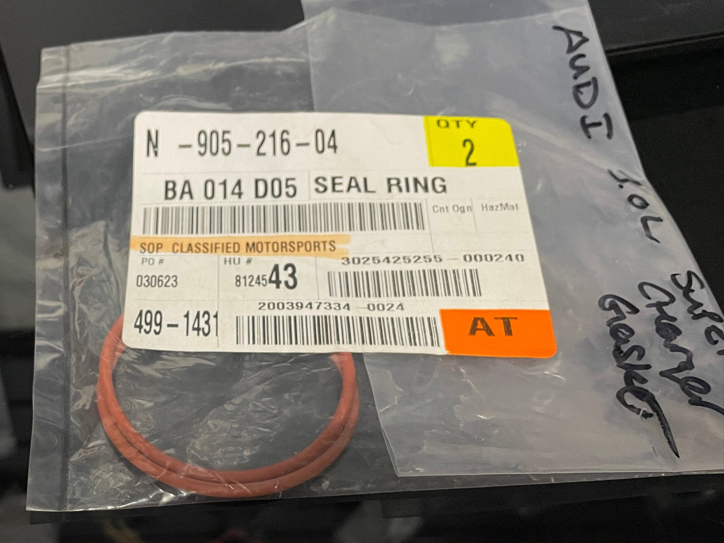 O-Ring Audi/VW/Porsche N 905 216 04