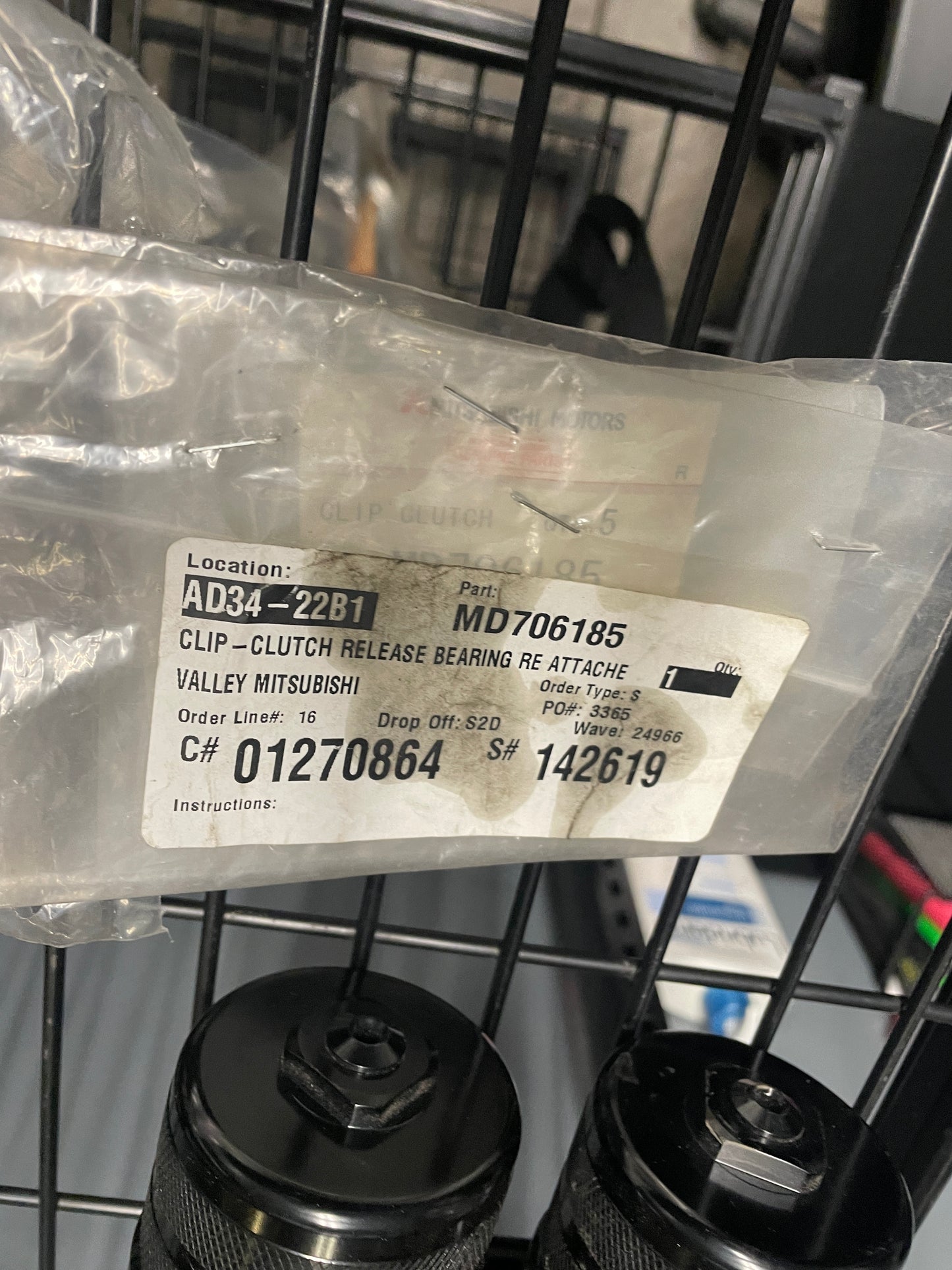 Mitsubishi Clutch Release Throw Out Bearing Clip Talon/Eclipse 1G/2G