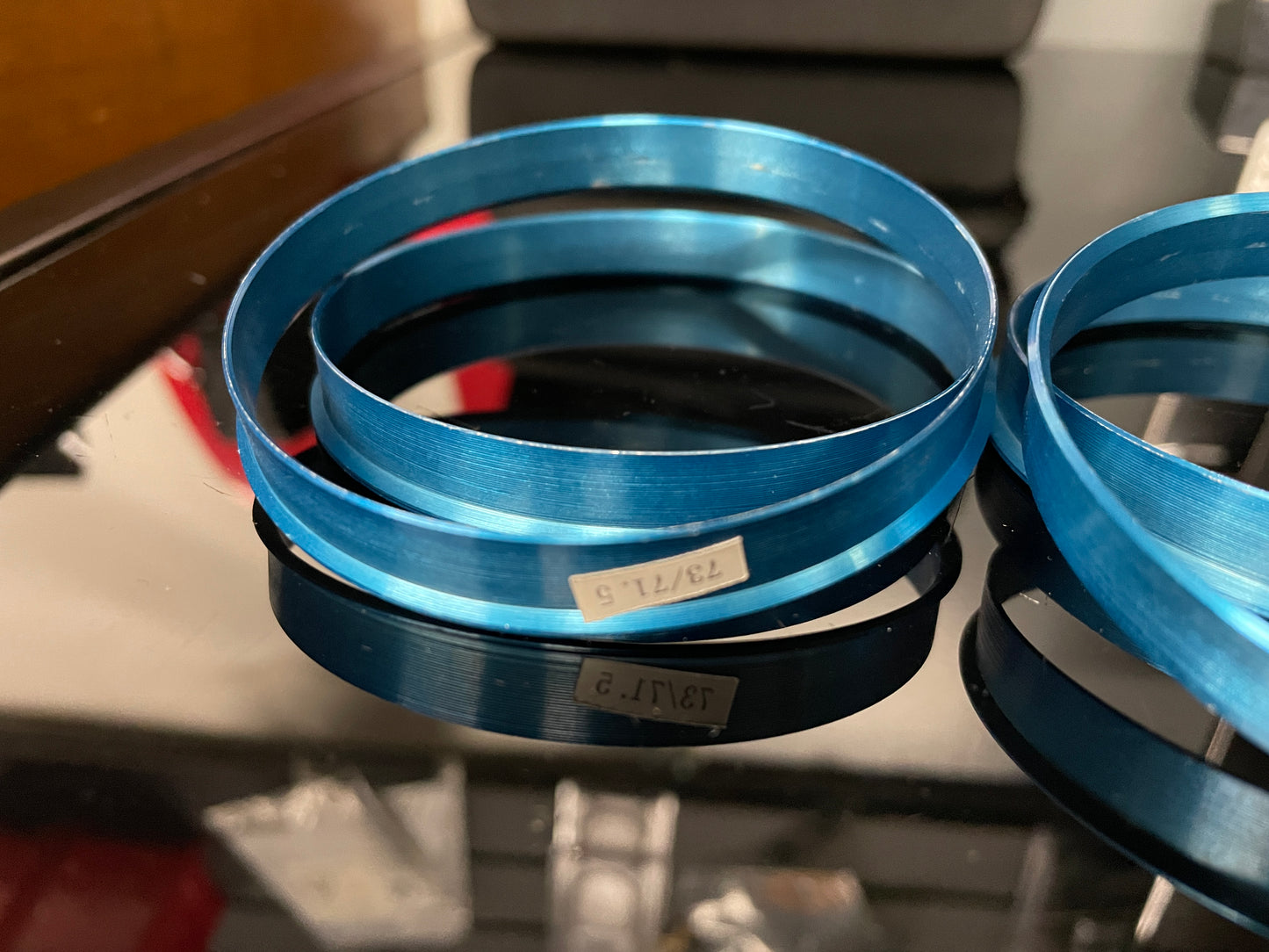 Aluminum Hub Centric Rings 73mm OD to 71.5m ID