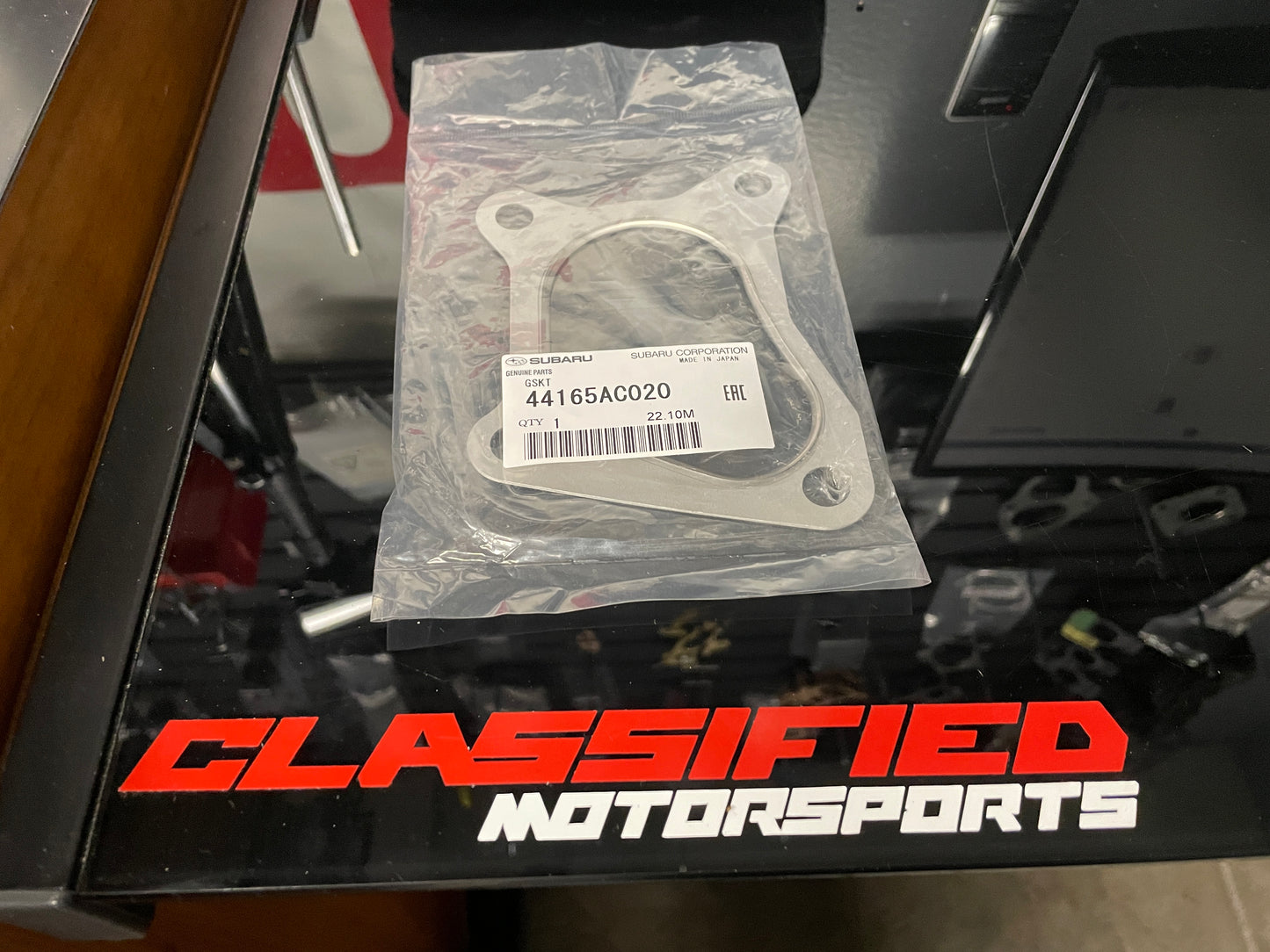 Subaru Legacy Twin Turbo B4-BE5 Turbine Outlet Gasket To Down Pipe 44165AC020