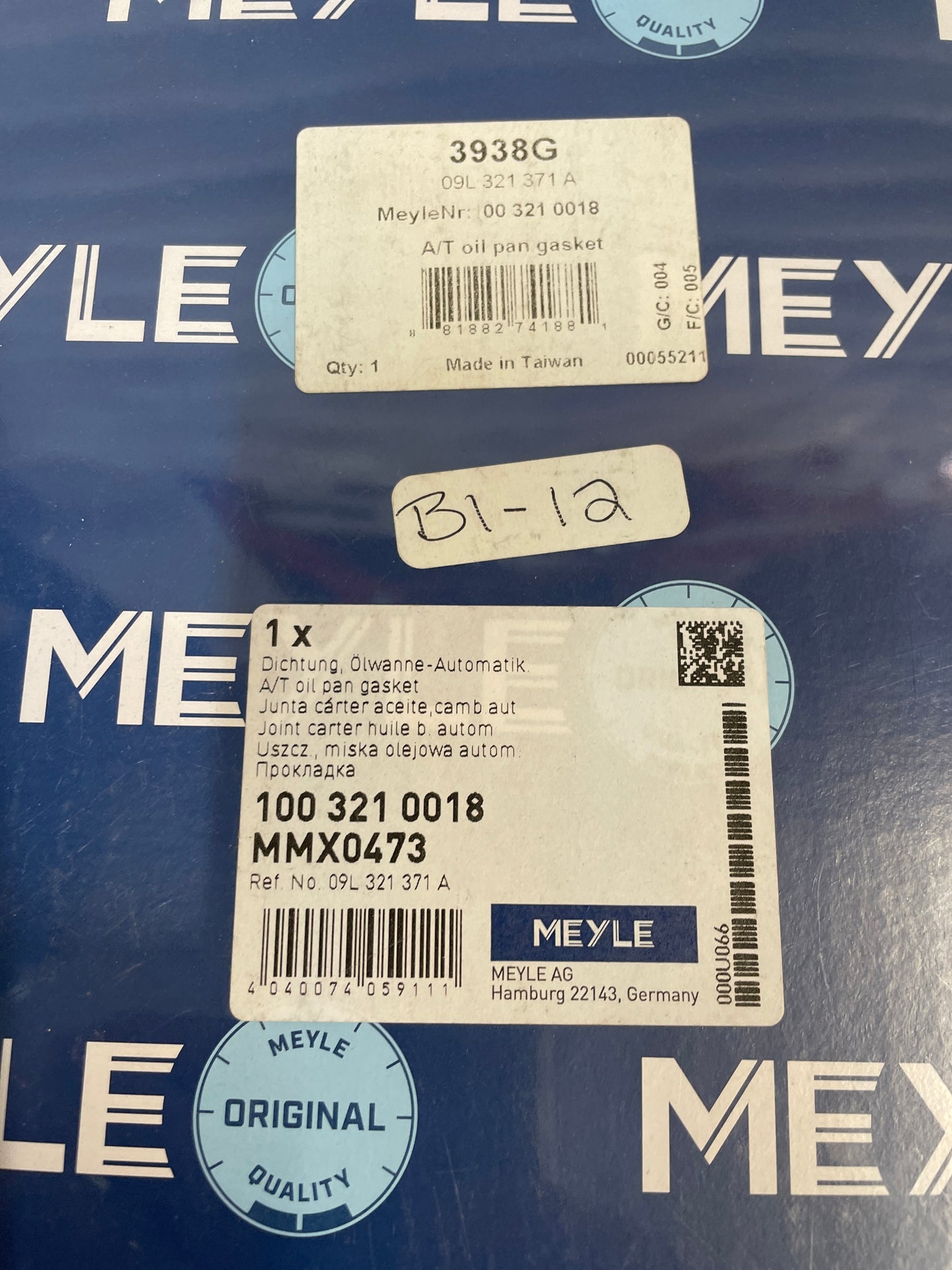 Meyle Automatic Transmission Oil Pan Gasket "Audi"