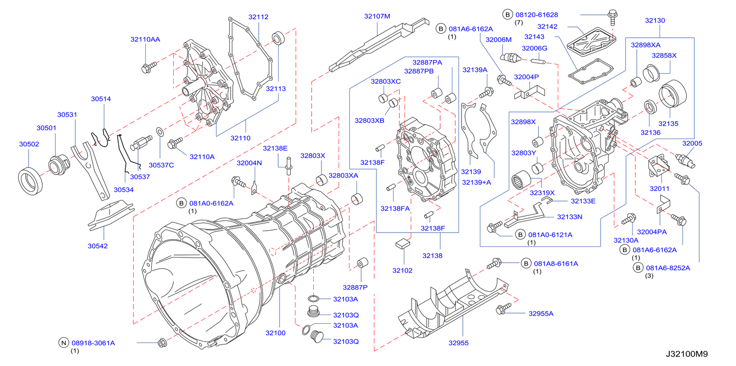 Nissan OEM Clutch Release Bearing Carrier Sleeve (14mm)