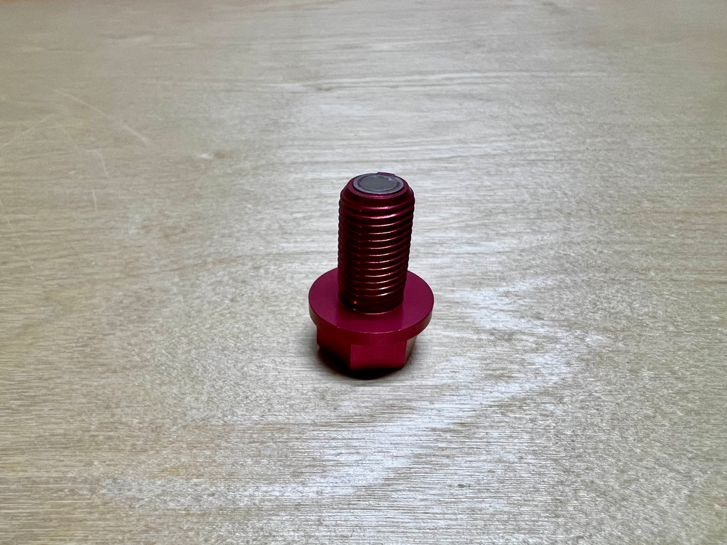 Project Kics "RED" Magnetic Oil Drain Plug Red (M12x1.25)
