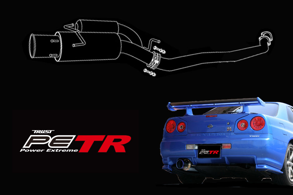 GReddy TRUST PE-TR Exhaust Nissan R34 GTR 99-02