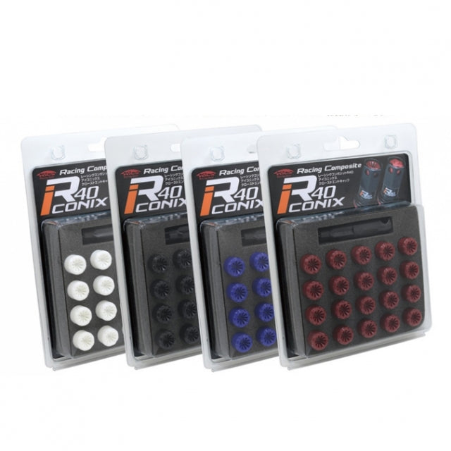Kics R40 Iconix Plastic Caps Set Of 20PC M12x1.25