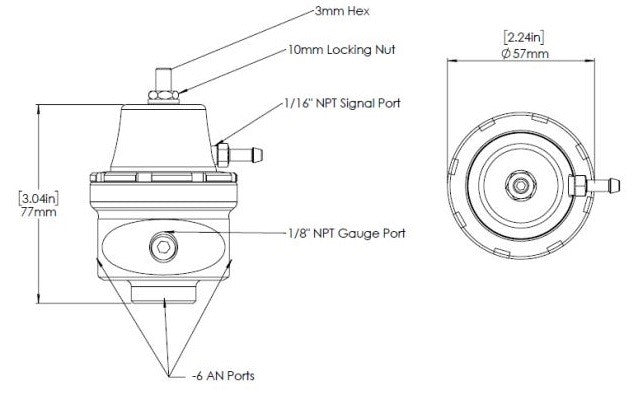 Turbosmart FPR6 Fuel Pressure Regulator Suit -6AN