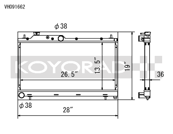Koyorad Aluminum Radiator Subaru WRX/STi 08-21 w/ Filler Neck
