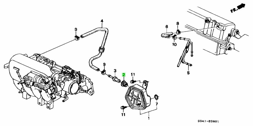 Honda & Acura PCV Grommet 11855-P72-000