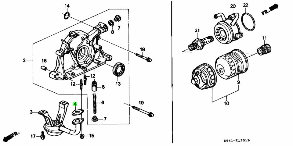 Honda Civic/CRV Oil Pump Pick Up Tube Gasket 15221-PW0-S01
