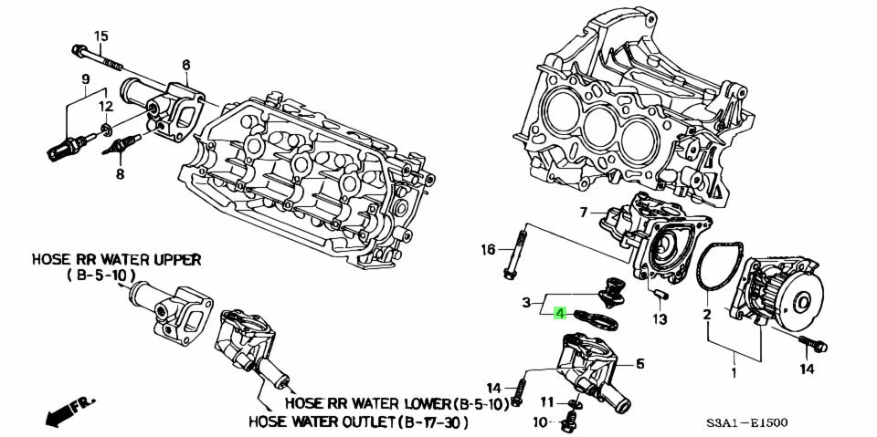 Honda Acty Mini Truck OEM Thermostat Gasket (E07Z)