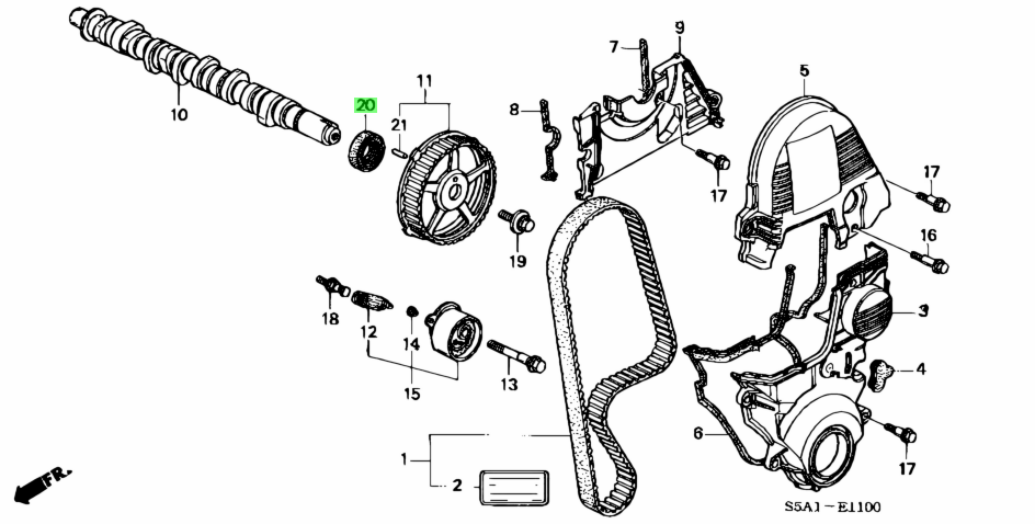 Honda Camshaft Oil Seal (29X45X8) (Arai) 91213-P2F-A01