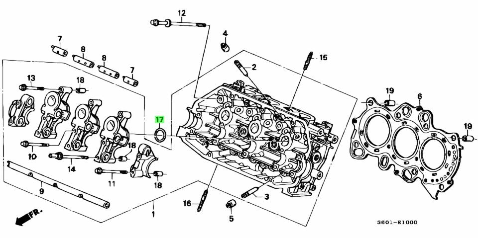 Honda Acty Mini Truck Cam Tower/Spark Plug Tube O-Ring (E07Z)