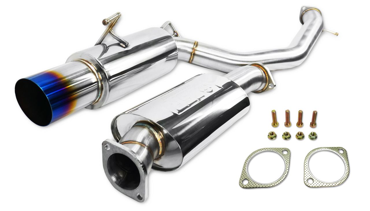 ISR Performance Single Burnt Tip GT Cat-Back Exhaust Nissan 09+ 370Z