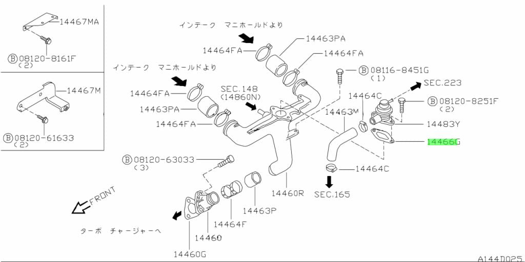 Nissan RB20/25 By Pass "Blow Off" Valve Gasket