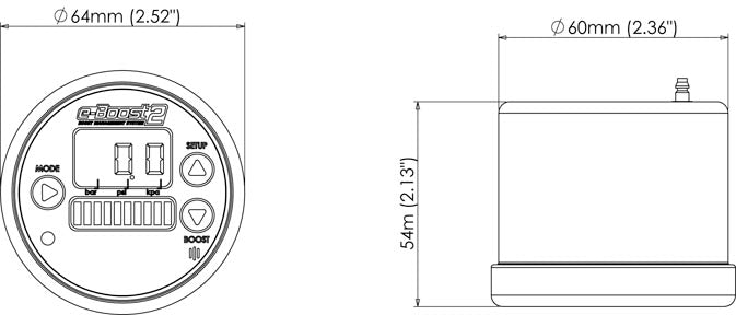 Turbosmart EBoost2 60mm Electronic Boost Controller