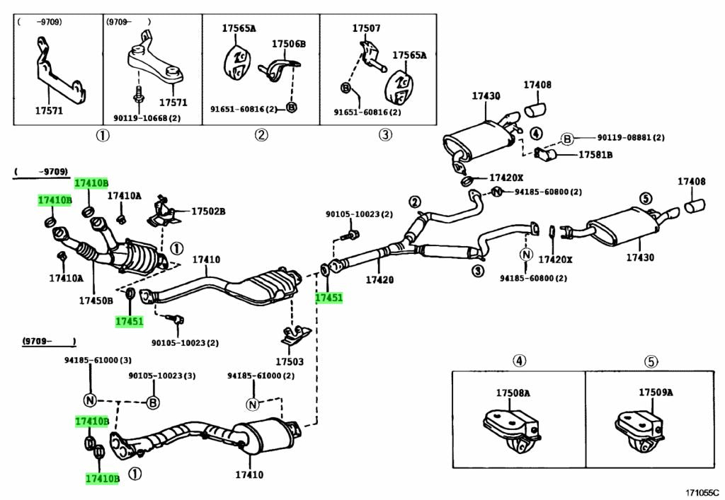 Toyota OEM Exhaust Manifold To 1JZGTE / 1UZFE / 2JZGE / 2JZGTE / 3SGE / 3SGTE