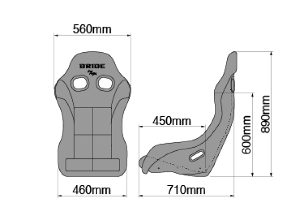 Vertex x Bride Zeta IV Funky Queen (Super Aramid Black Carbon)