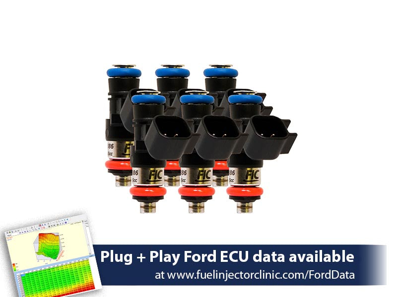 540cc (52 lbs/hr at 43.5 PSI fuel pressure) FIC Fuel Injector Clinic Injector Set for Ford Raptor (2010-2014) Injector Sets