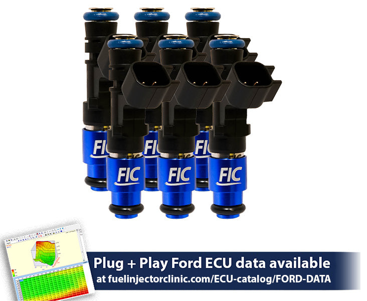 1650cc (160 lbs/hr at 43.5 PSI fuel pressure) FIC Fuel Injector Clinic Injector Set for Ford Falcon XR6T (BA/BF)
