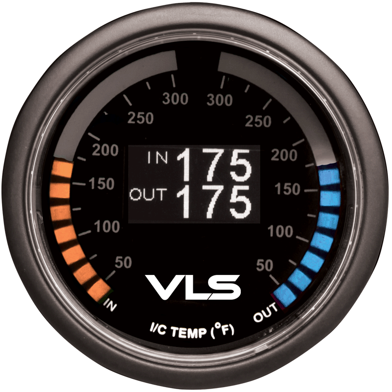 VLS OLED Dual Intercooler IAT Gauge