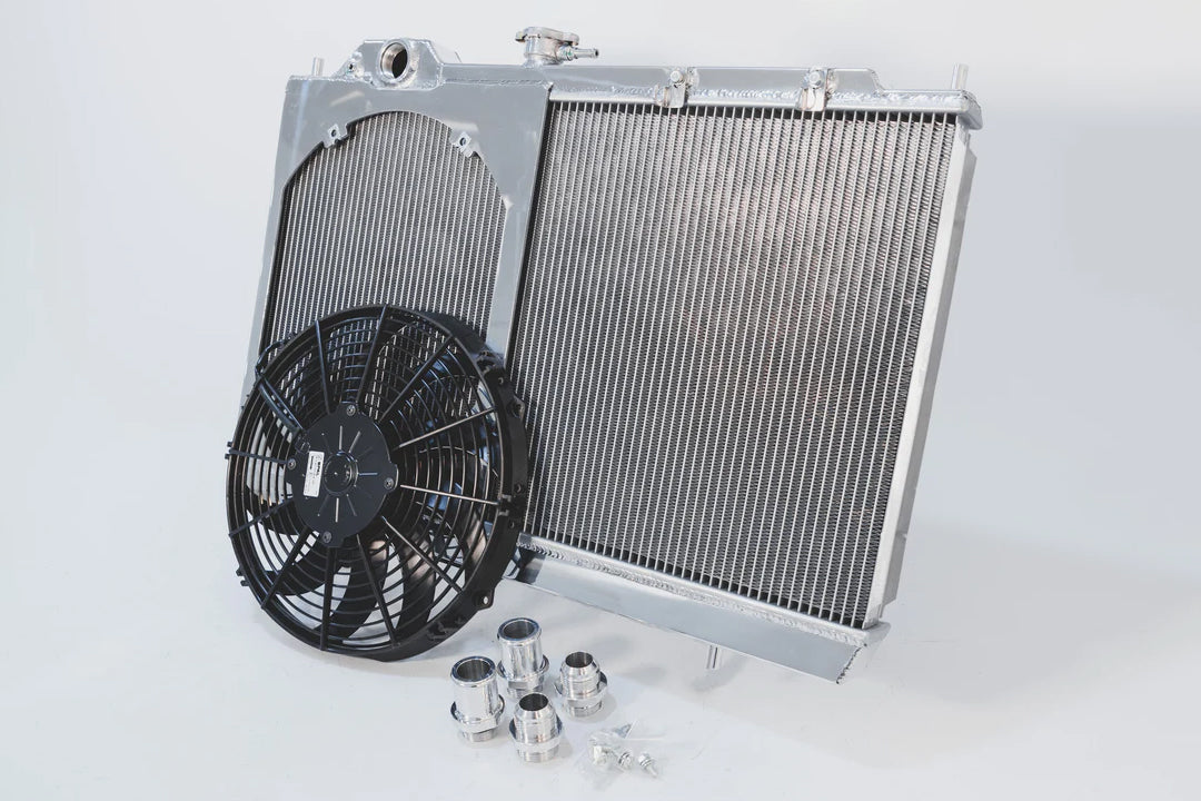 CSF Full Size Slim All-Aluminum Radiator w/ 12in SPAL Fan Mitsubishi Evo 4/5/6/7/8/9