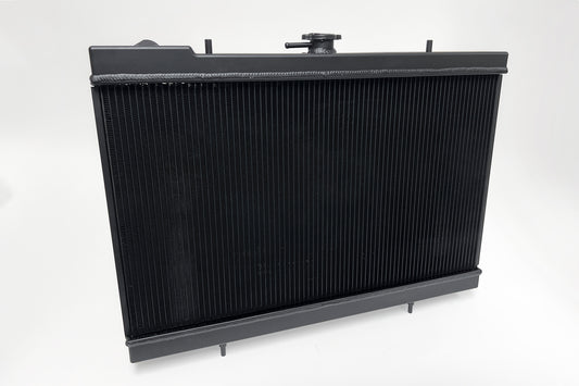 CSF Cooling - Full Billet Aluminum High-Performance Radiator R32 Skyline GT-R/GTS - Black