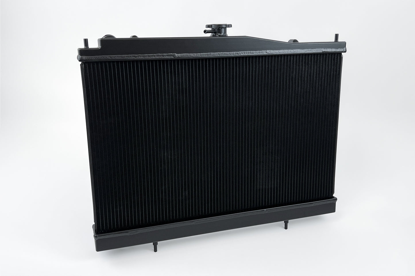CSF Cooling - Full Billet Aluminum High-Performance Radiator R33 Skyline GT-R/GTS - Black