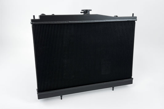 CSF Cooling - Full Billet Aluminum High-Performance Radiator R33 Skyline GT-R/GTS - Black