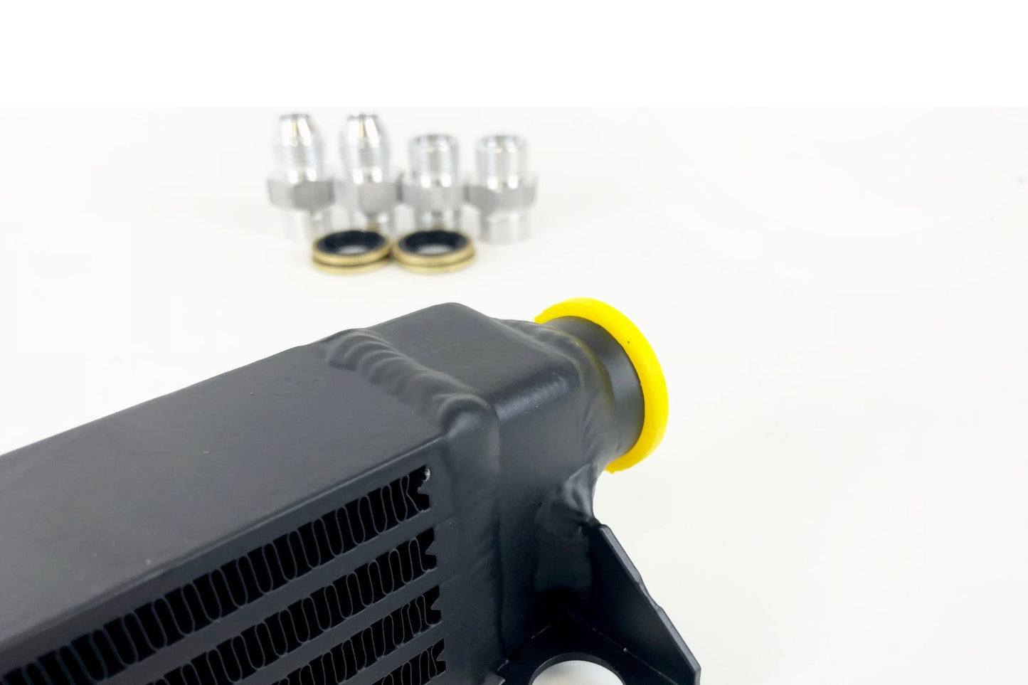 CSF Oil Cooler w/ fittings for OEM style and AN-10 male connections BMW E30