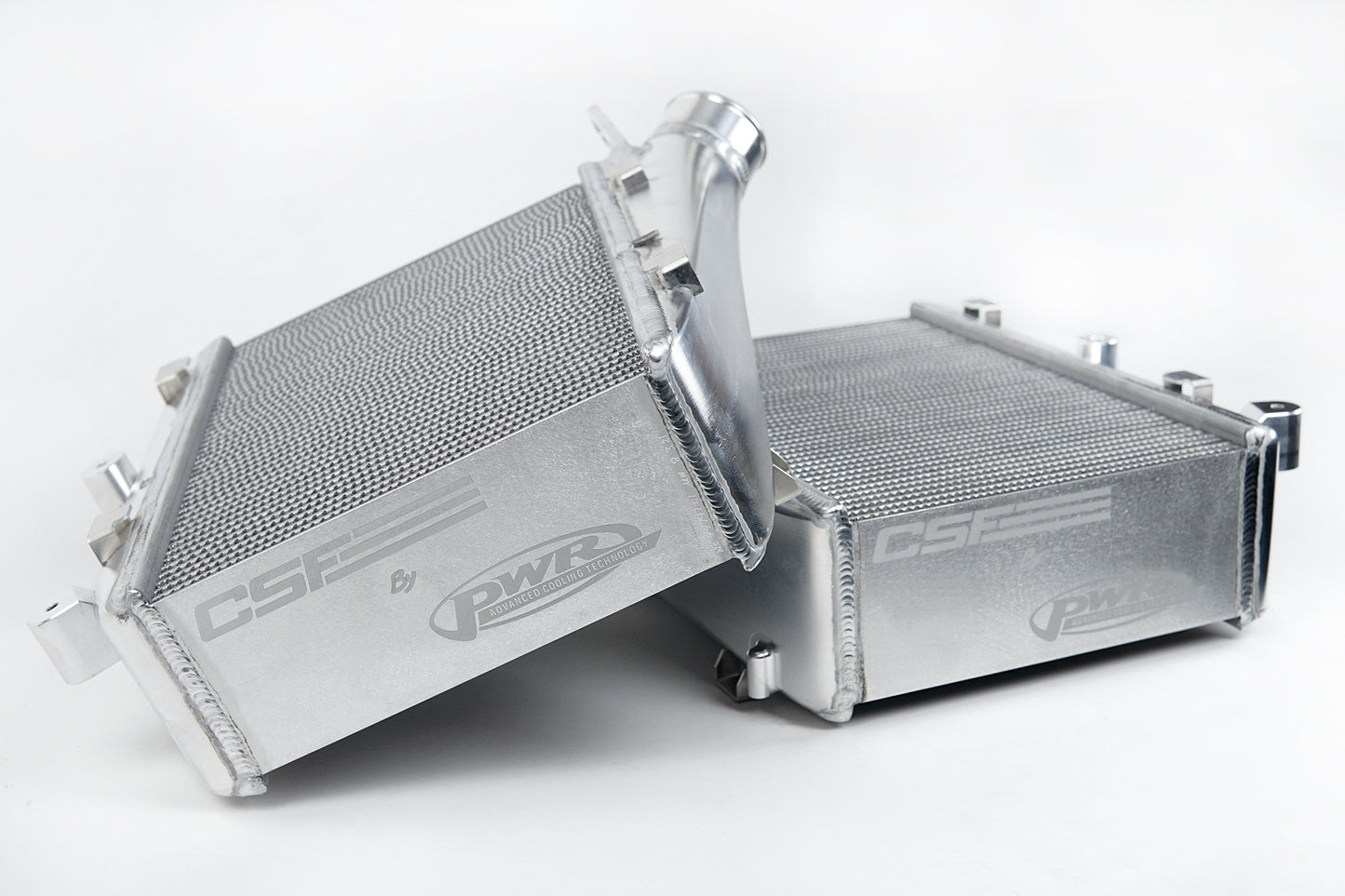 CSF High-Performance Twin Intercooler Set Audi C8 RS6/RS7 - Raw Billet