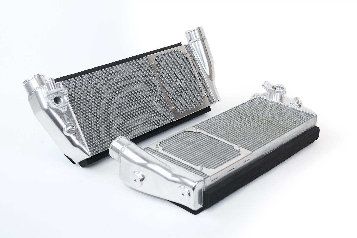 CSF Cooling - Racing & High Performance Division 8210 Ferrari 488 / Pista / F8 Twin Intercooler Set - Raw Billet