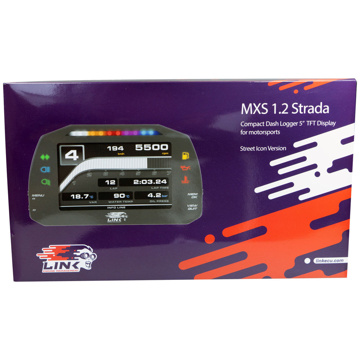 Link MXS 1.2 Strada Street Dash 5"