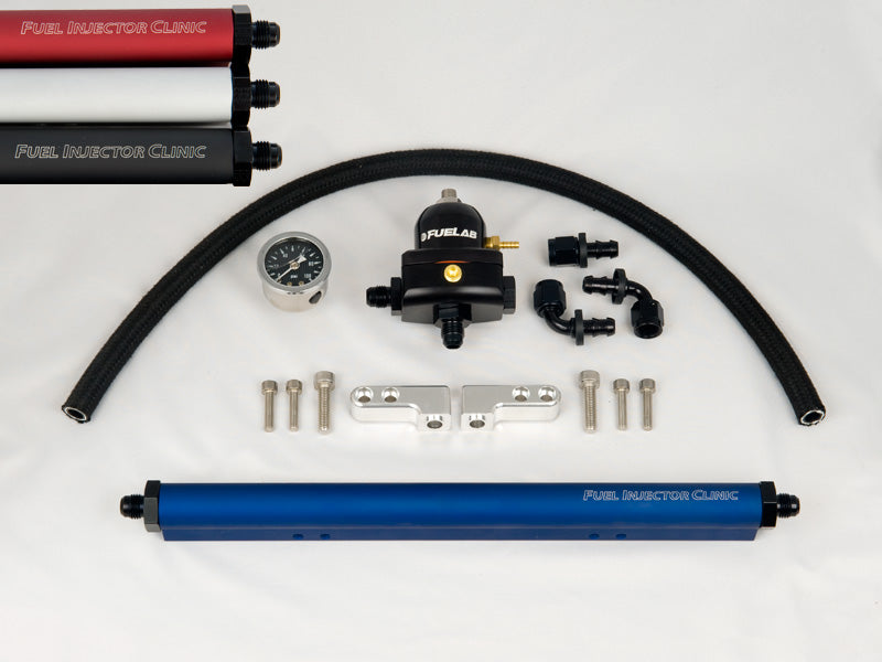 Complete Evo 8/9 Fuel Rail Kit With -8 Inlet & -6 Return Fittings