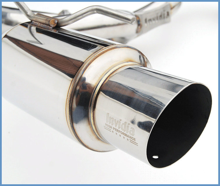 Invidia N1 Stainless Steel Twin Tip Cat-Back Exhaust Subaru HATCH 08-14 WRX/STi