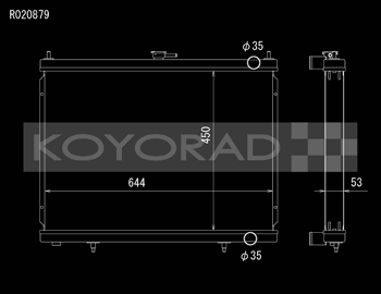Koyorad Hyper Core Series Aluminum Racing Radiator – 1999-2000 Nissan Skyline GTR