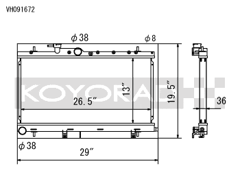 Koyorad Aluminum Radiator Subaru WRX/STi 03-07 w/ Filler Neck