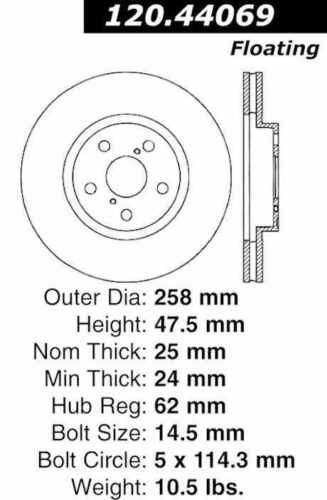 Stoptech Sport Slotted - Front Left (Sold individually)