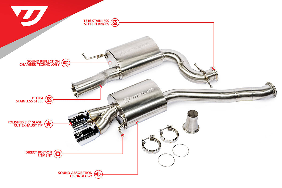 Unitronic MK5/6 Jetta & GLI 3" Cat-Back Exhaust System
