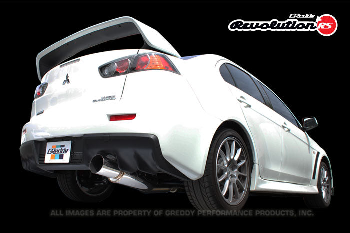 GReddy Revolution RS Cat-Back Exhaust Mitsubishi Evo 08+