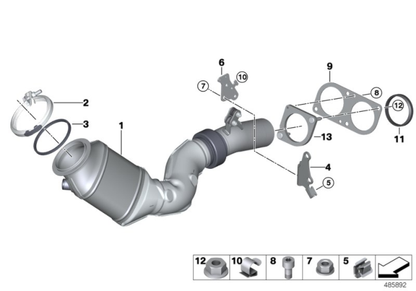 BMW Turbocharger Exhaust Gasket/Catalytic Converter