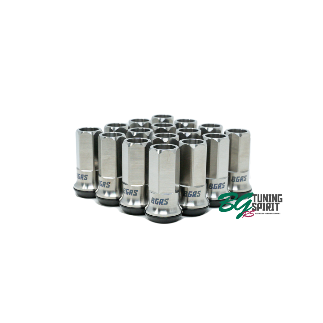 BGRS Titanium Lug Nut for Toyota AE86/brz/gr86 M12x1.5 - Raw Finish