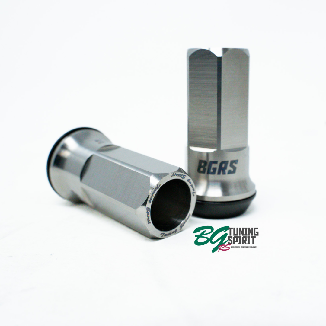 BGRS Titanium Lug Nut for Toyota AE86/brz/gr86 M12x1.5 - Raw Finish