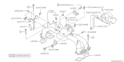 Subaru OEM Intake Manifold Gasket EJ18/EJ22