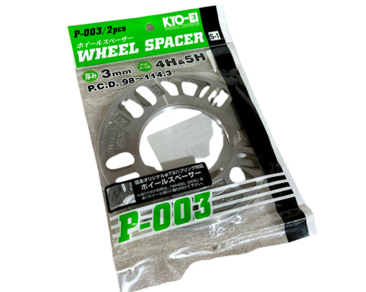 Kics KYO-EI SLIP-ON WHEEL SPACER, 2PC, 3MM