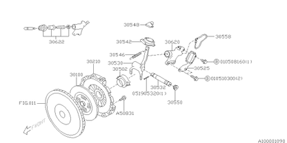 Subaru OEM Pull Type Clutch Release Bearing